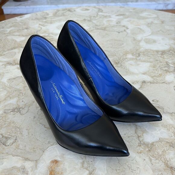 Antonia Saint New York Leather Heels Pumps - Picture 2 of 15